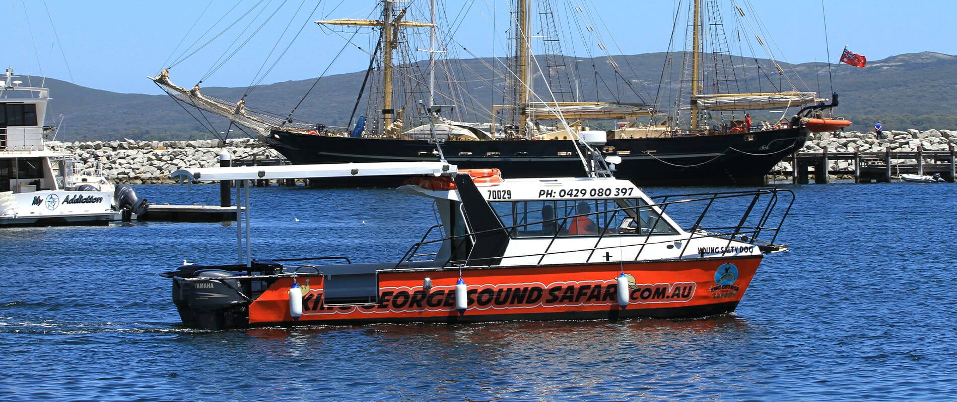 The Young Salty Dog departing Albany marina